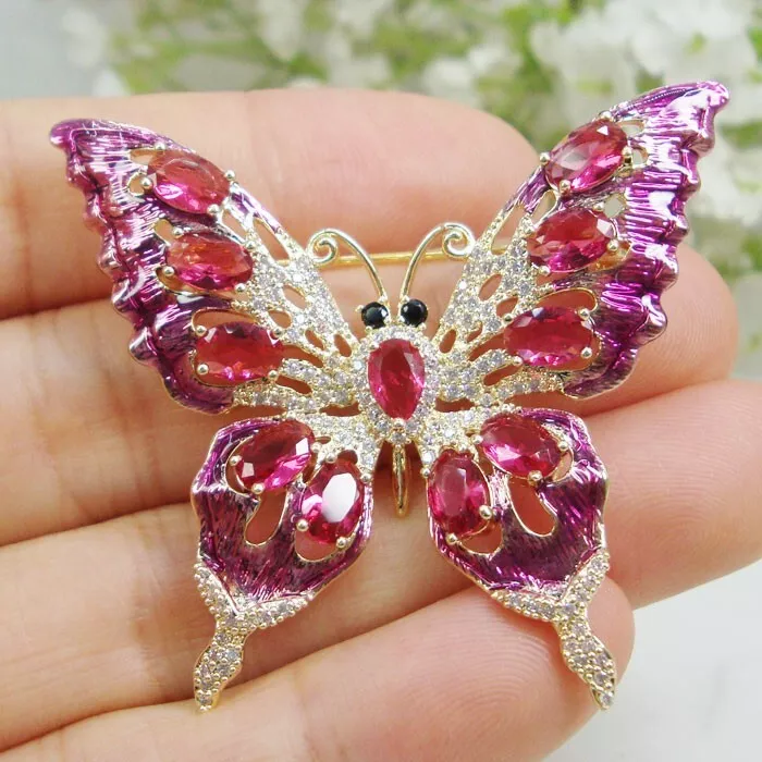 c1900 Garnet Butterfly Pin – Erie Basin