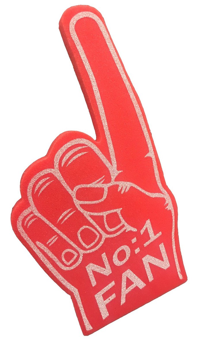 Printed Foam Hand Number One Fan Printed | eBay