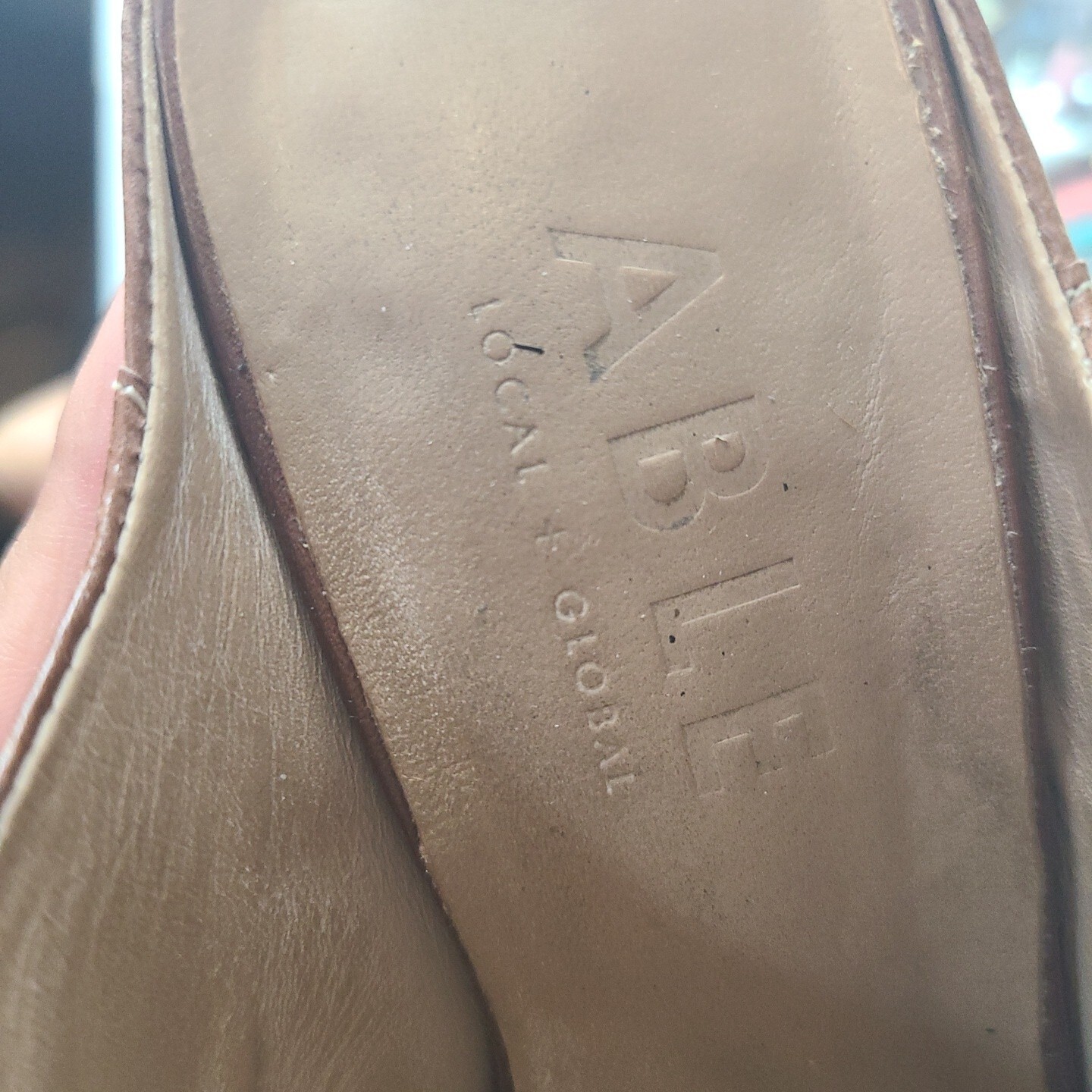 ABLE Global + Local Brown eather Pointed Toe Heel… - image 8