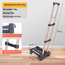 Carrello a mano pieghevole portatile piccolo carrello trasporto casa
