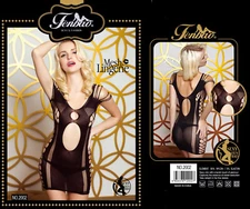 Lingerie Sleepwear Bodysuit Mini Bodystocking Dress Stocking S M L XL 2XL 3XL