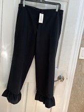 NWT Banana Republic Logan Crop Trouser, Black, Size 8