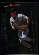 1998 Pinnacle Peak SSP Performers Baseball Card #63 Craig Biggio