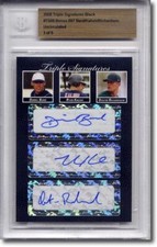 Daniel Bard * Ryan Kalish Dustin Richardson Autograph Rookie Auto BGS #/5