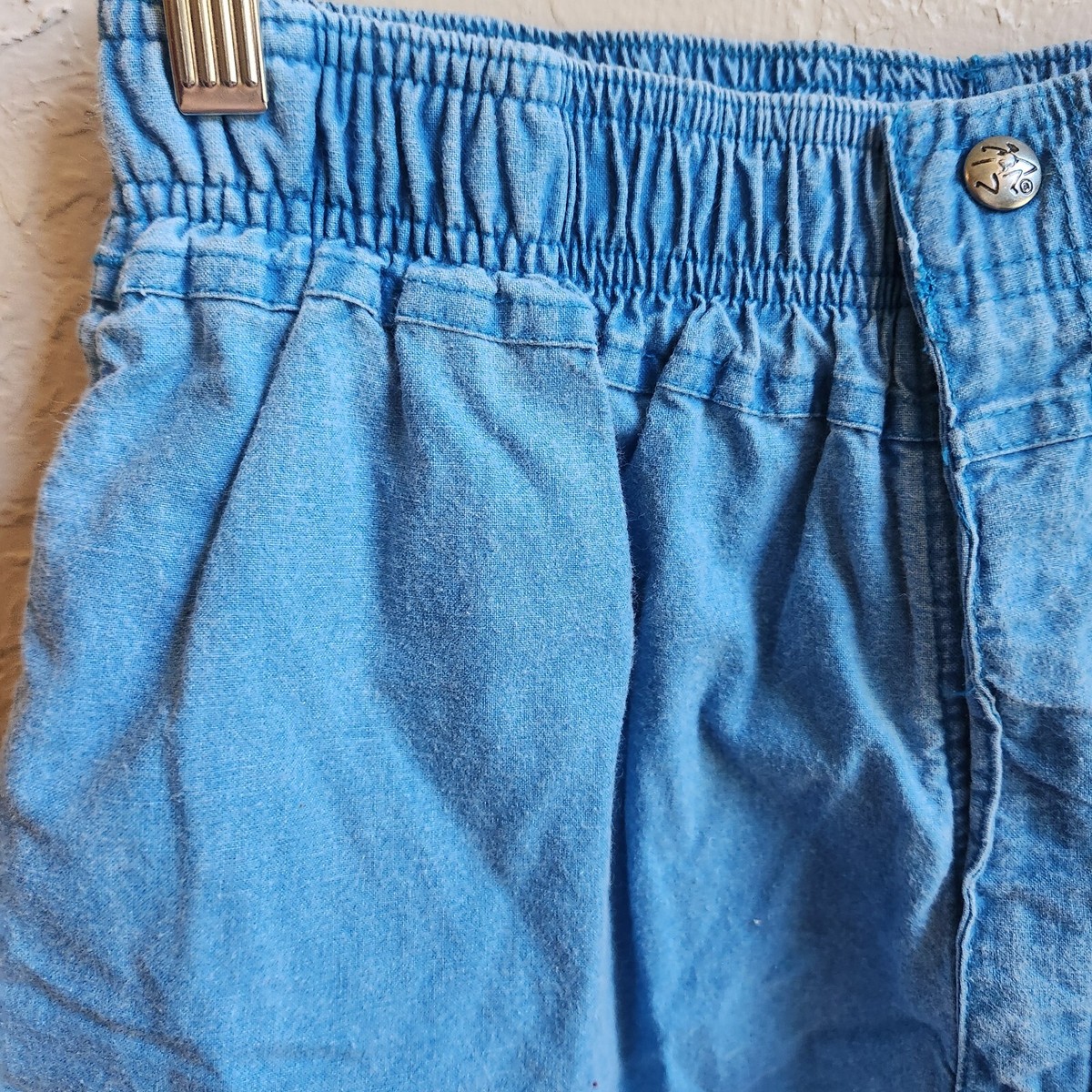 N.HOOLYWOOD　Ocean Pacific EASY SHORT Vtg Ocean Pacific OP Shorts Men L Blue Pockets Elastic Skate