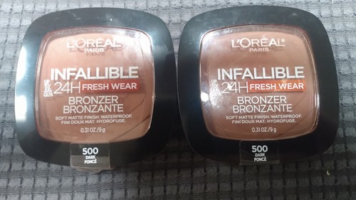 Lot of 2 LOREAL INFALLIBLE 24hr FRESH WEAR SOFT MATTE BRONZER #500 - Picture 1 of 5