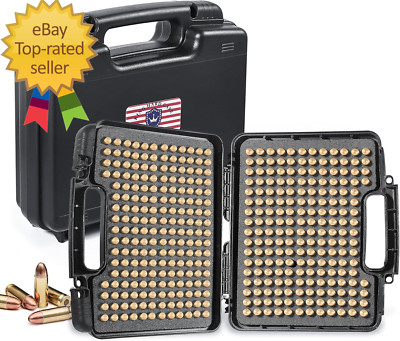 390Round 9Mm Ammo Storage Case, Travel Safe/Mil Spec/Waterproof Ammo Box - for 9