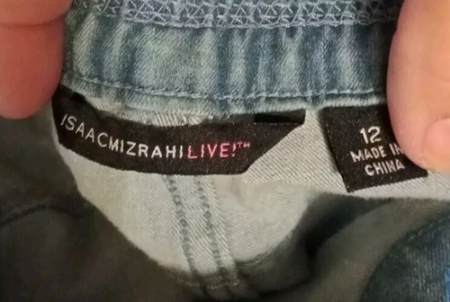 Isaac Mizrahi Live! 2 Pair Women's Jeans Sz 12 True Denim Straight Leg - Picture 6 of 7
