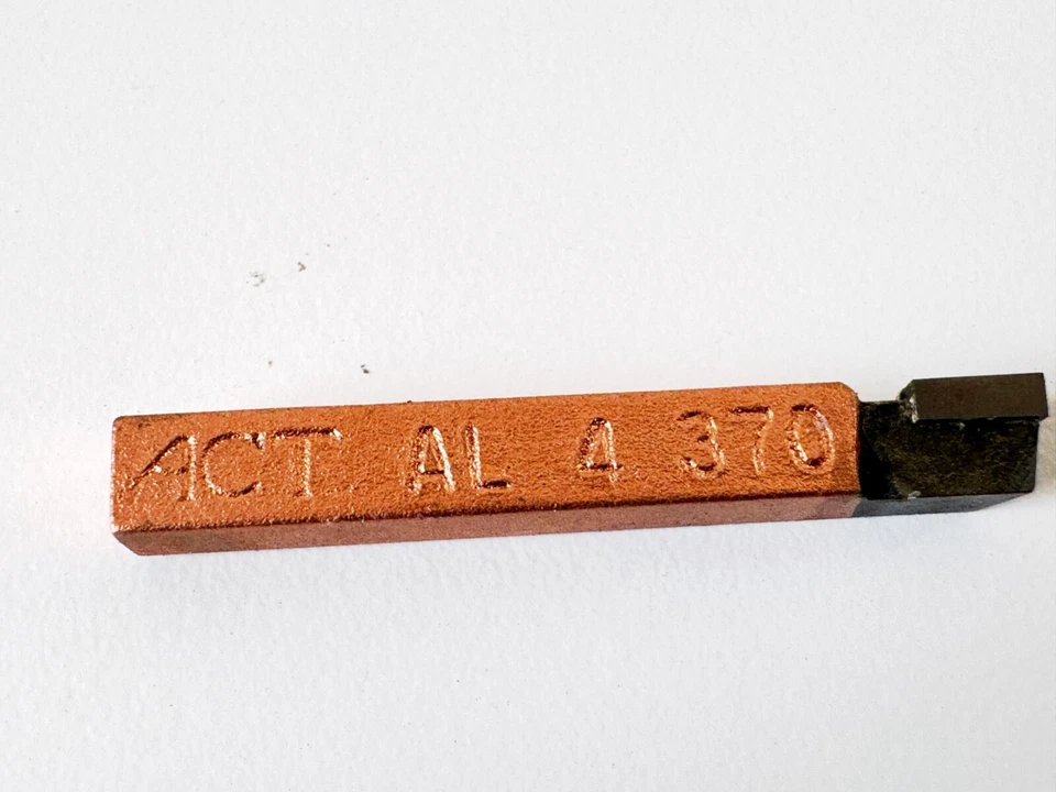 (2) ACT AL4 370 Carboloy Carbide Tipped 1/4 X 1/4 X 2 HSS Lathe Tool Bit Cutting - Image 4 of 4