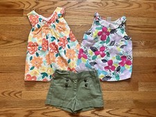 Janie And Jack Shorts W/ Gymboree Shirts Size 5 Lot Of 3