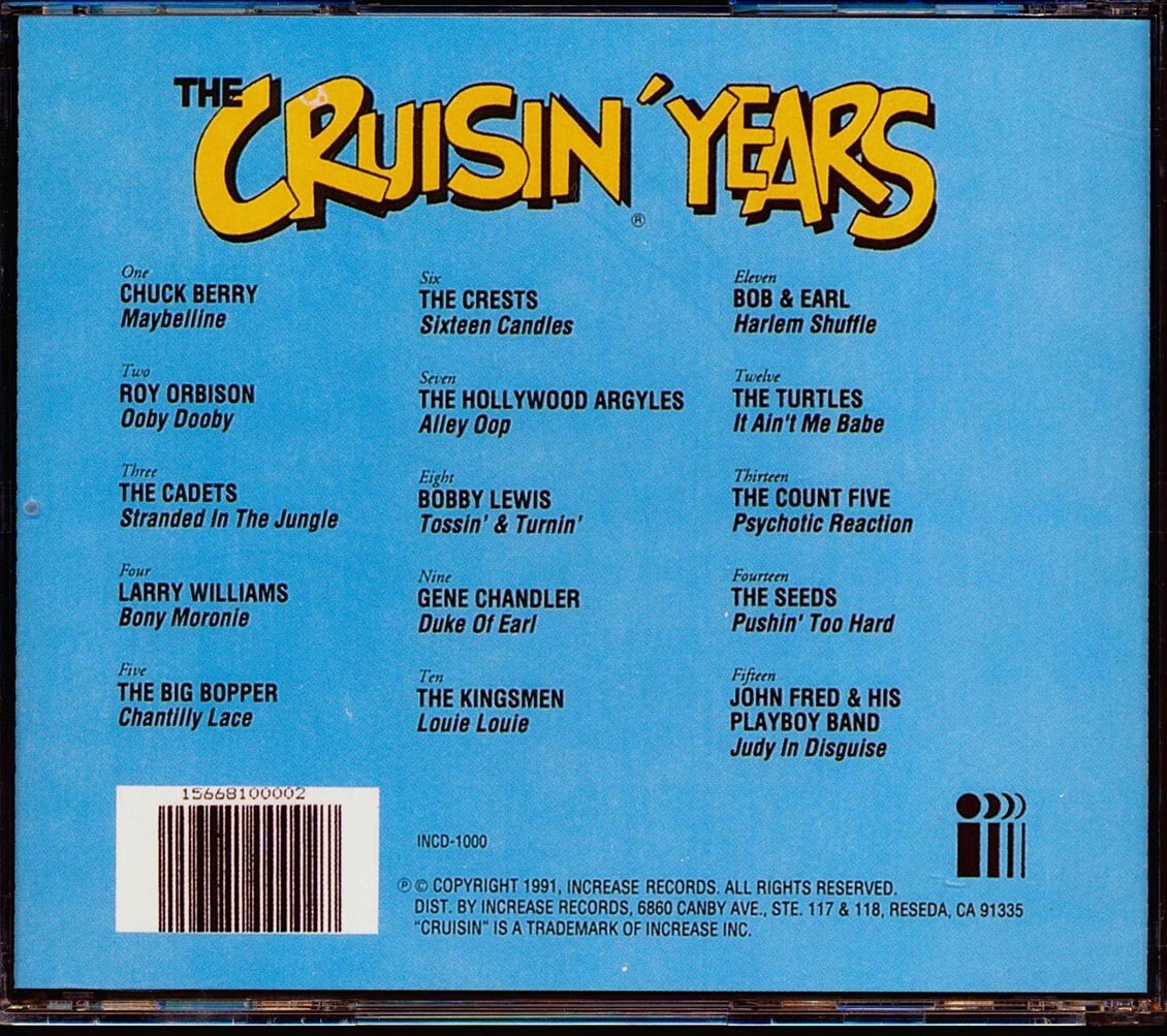 IMP. CD CRUISIN'・SWITCHing/I Got It Various - The Cruisin' Years [1991 Compilation Reissue] [New CD