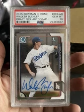 2015 Bowman Chrome - Draft Pick Auto Walker Buhler (RC) #BCAWB PSA-10