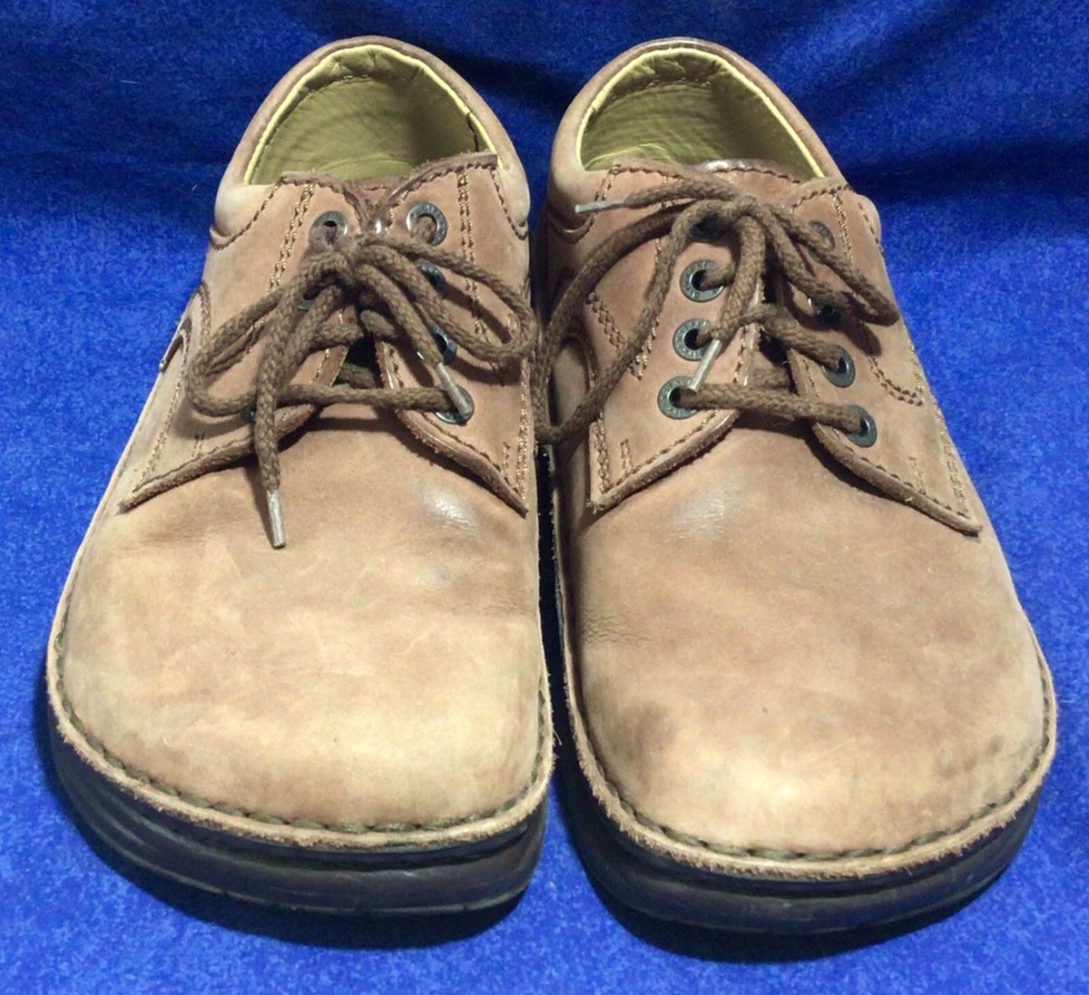 Brown Leather Birkenstock Footprints Sz 37 / US 6 6.5 Lace  display picture 3