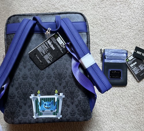 Loungefly Disney The Haunted Mansion Bride Lenticular Mini Backpack & Wallet NWT - Picture 2 of 6