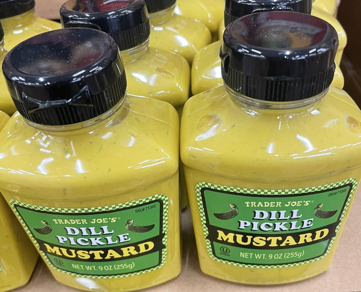 2 Pack Trader Joe's DILL PICKLE MUSTARD 9 oz Kosher LIMITED | eBay