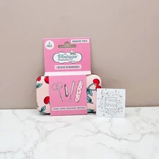 The Vintage Cosmetic Company Manicure Purse Kit - Cherry Print