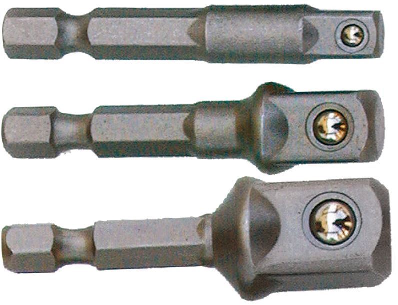 KIT 3 inserti Adattatori 1/4 per bussola 1/4 3/8 1/2 trapano Avvitatore