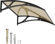 Aluminum Alloy Window Awning Door Canopy Solid Polycarbonate Outdoor Shelter