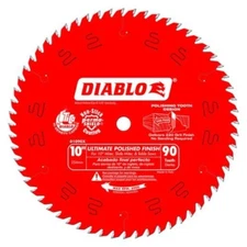 Diablo 10" x 5/8" x 90T ASFG Ultimate Polished Finish Circular Saw Blade