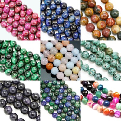 Howlite Rond Perles 4mm Blanc 90 Pces Pierres Semi-Précieuses Artisanat DIY