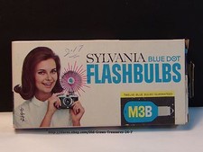 Sylvania Blue Dot Flashbulbs M3B 12 Blue Bulbs Vintage