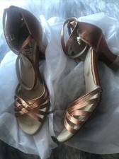 Nicola ballroom dance shoes women 7.5 Gold From Upstage Footwear