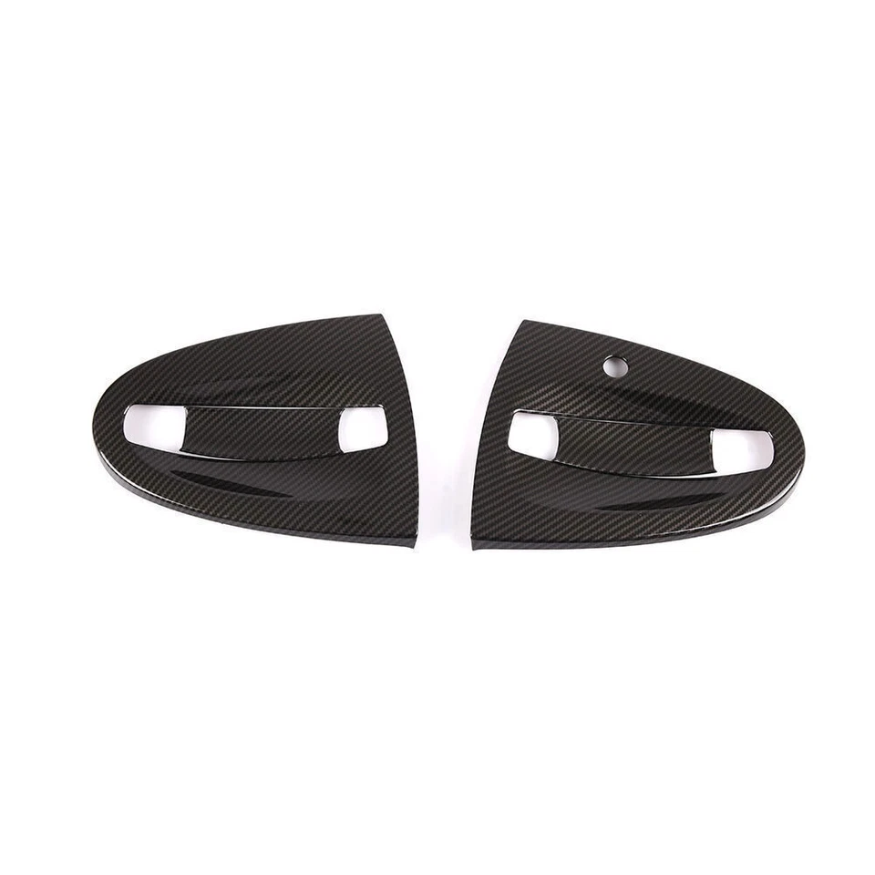 Cubierta de manija de puerta exterior ABS de fibra de carbono para Smart Fortwo 451 2009-2015 Foto 3 de 4