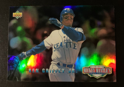 1994  UPPER DECK KEN GRIFFEY JR  MICKEY MANTLE'S LONG SHOTS NR-MINT GEM.