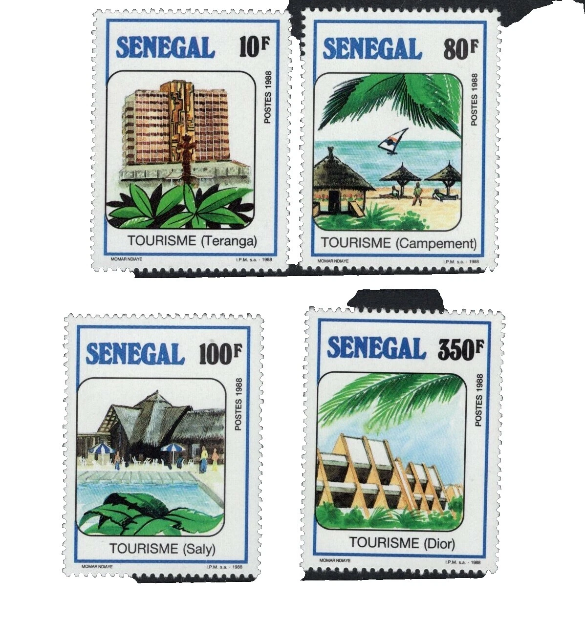 Марки сенегальский буклет