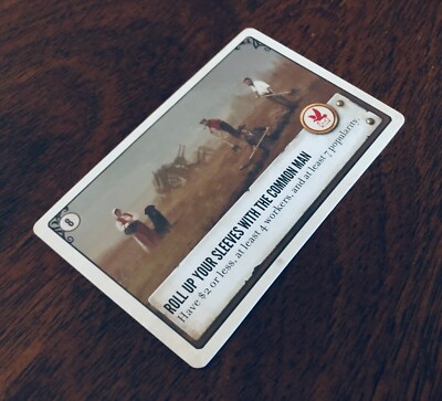 Scythe Objective Card (Roll Up Your Sleeves With The Common Man)Replacement  Card | eBay