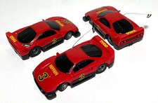 3-Pack of 1991 TYCO HO Slot Less Wide Pan TCR Ferrari F40 Street Car 6320 Unused