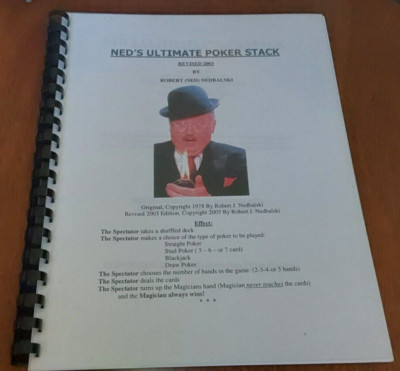Ultimate Poker Stack: Magical Demonstration; Ned's Magic - Close-Up Magic Book