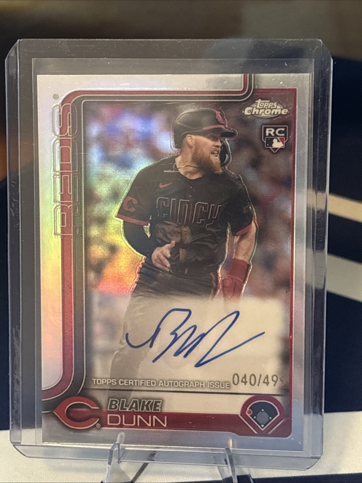 2025 Topps Chrome - Rookie Autographs Blake Dunn #RA-BD Refractor /499 (AU, RC)