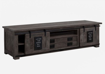 TV-Board Mango 180x55x50 grau lackiert RAILWAY #246