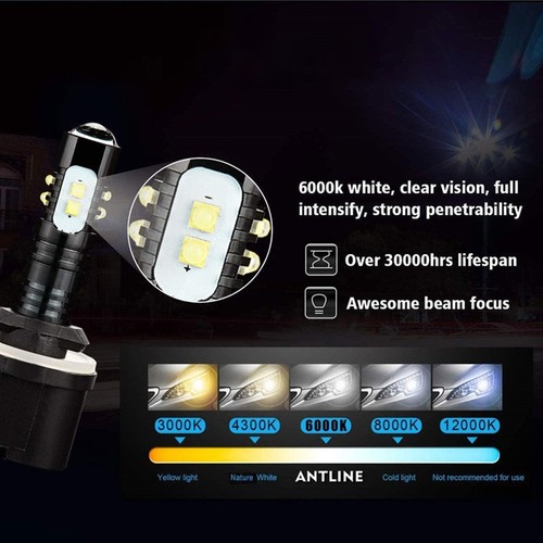 Enhance Your Driving Experience with 2PCS 880 LED Fog Light Bulbs 6000K White - Picture 21 of 22