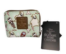 New Disney Loungefly Tim Burton Nightmare Before Christmas Cookie Mini Wallet
