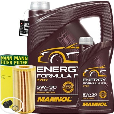 MANN ÖLFILTER+ 6L 5W30 MANNOL passend für FORD WSS-M2C913-A/B/C/D VOLVO 95200377