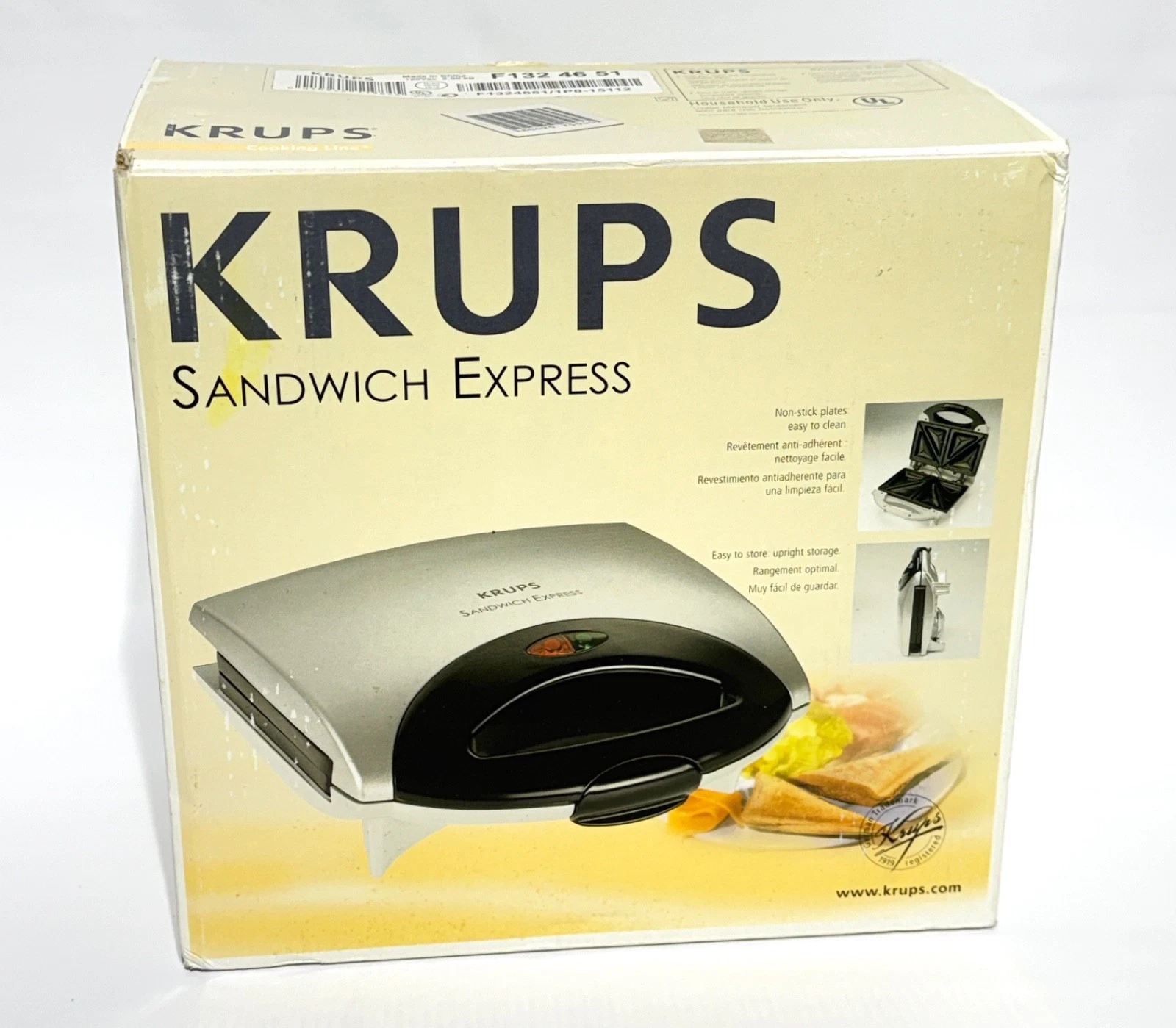 KRUPS Sandwich Express F132 Electric Sandwich Grill