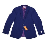 Opposuits Navy Royale Blazer Jacket Mens 42 Blue Suit Coat Tie Party Set