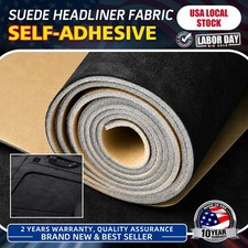 Self-Adhesive Black Suede Headliner Fabric Material for Car Auto Headliner Trim