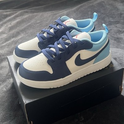 Nike Jordan 1 Low ALT PS Blau Weiß Sneaker UK 2,5 EU35 Jungen Mädchen Schuhe
