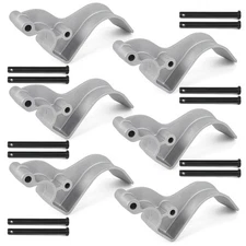 Easy-Off Aluminum (Cast) Tarp Stop w/Clevis Pins-6 Tarp Stops-12 Pins 1705454