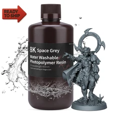 ELEGOO 8K Water Washable Resin 405Nm Rapid UV Curing Photopolymer Resin for Sat