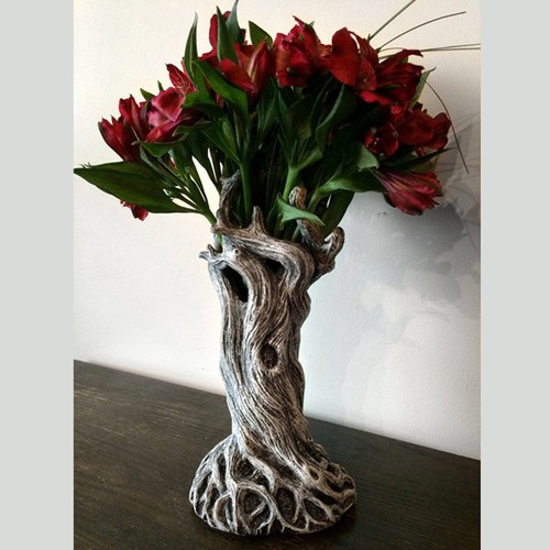 Resin Dry Floral Plant Vase Flower Vase for Decor Statue Vase Art Flower Vase - Picture 4 of 14