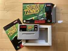 Super Tennis Spiel + Verpackung + Anleitung * SNES Super Nintendo * PAL OVP Box