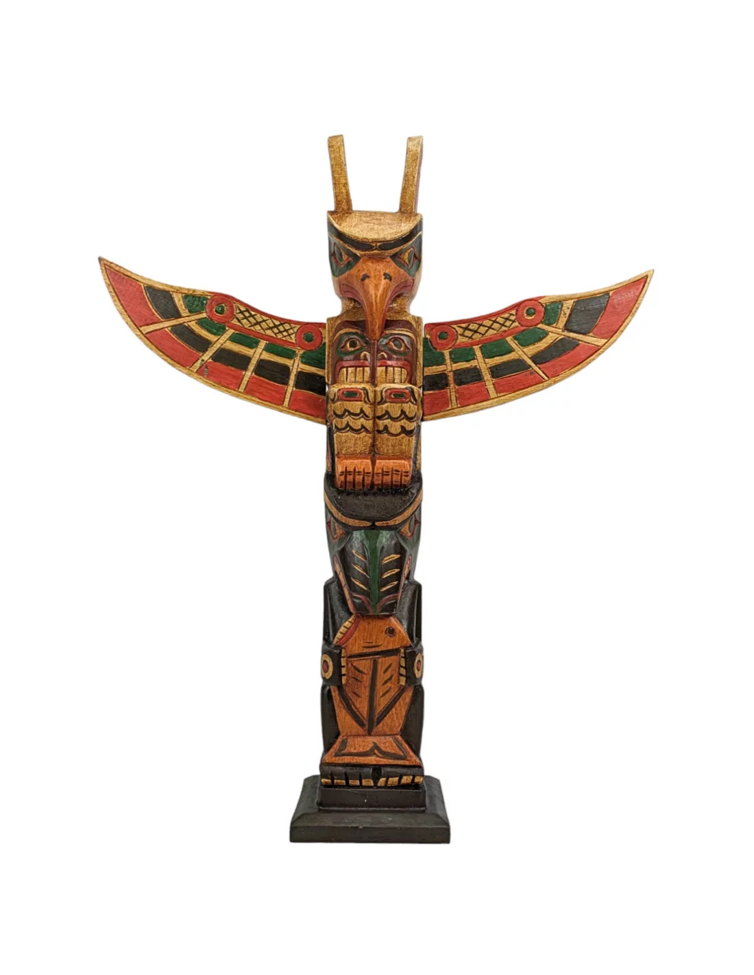 Totem de Tribu Indienne en Bois Personnaliser un Mur Vide Style Amérindien
