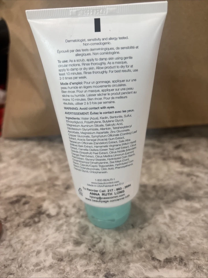 Skinlogics Clear Purifying Scrub/Mask 5 Oz/142 g Sealed - Image 2 of 3