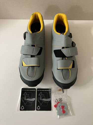 Scarpe Ciclismo Shimano SH-ME300-SG - Taglia 45 (EU) Grigio/Giallo - MTB/Gravel Nuove!