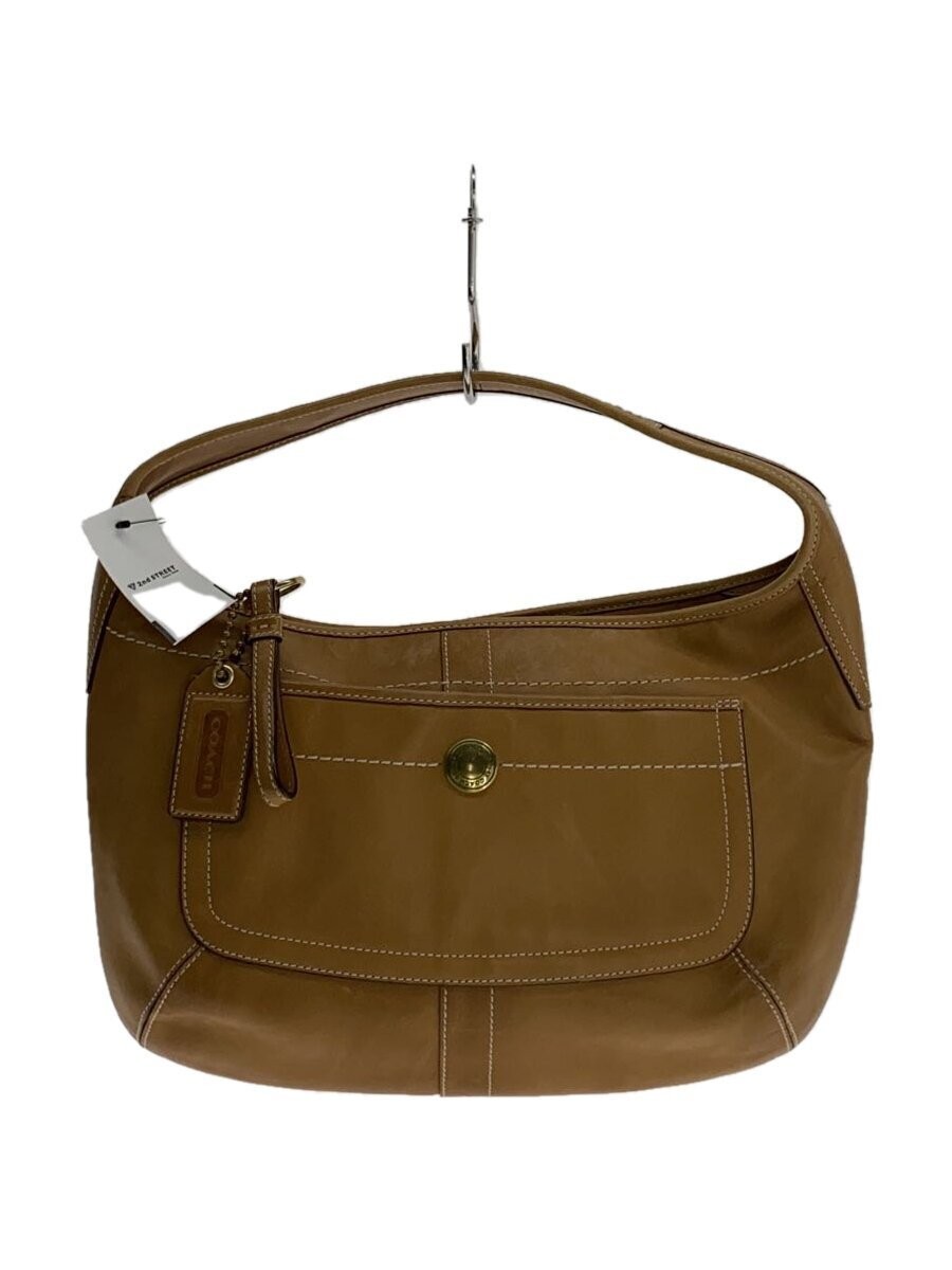 Coach Leather Handbag Brown Plain Used 9.4in wide 9.7in tall