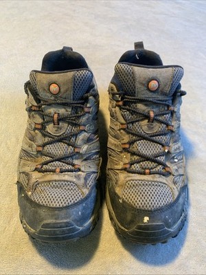 Merrell Moab Vent Shoes Mens 13 Gray Suede Low Top Hiking Boots J06029